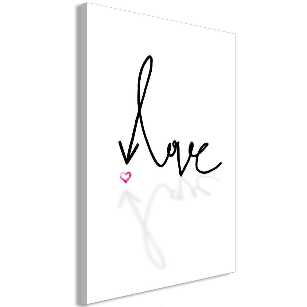 Canvas Print - This is Love (1 Part) Vertical-ArtfulPrivacy-Wall Art Collection