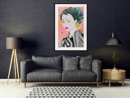 Wall Decor Portrait - Geisha-artwork for wall with acrylic glass protection