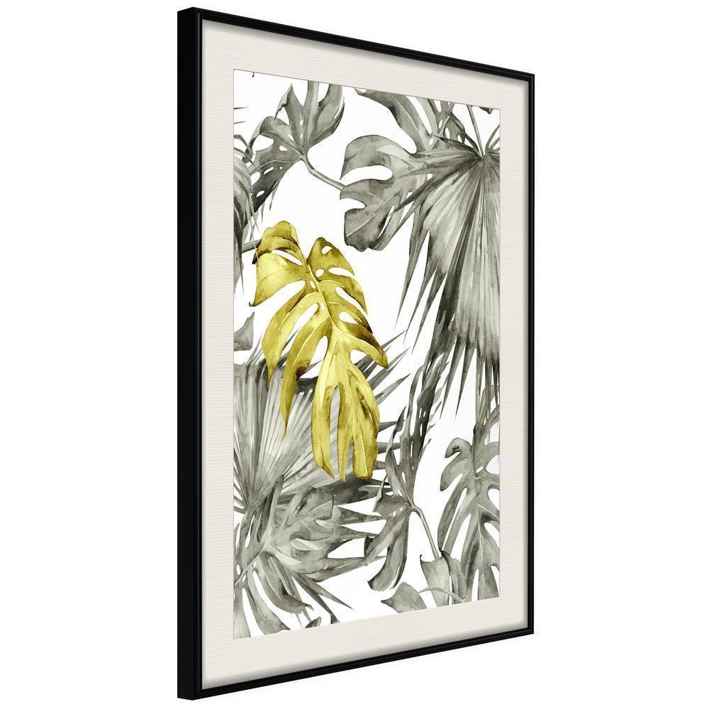 Botanical Wall Art - Extraordinary Leaf-artwork for wall with acrylic glass protection