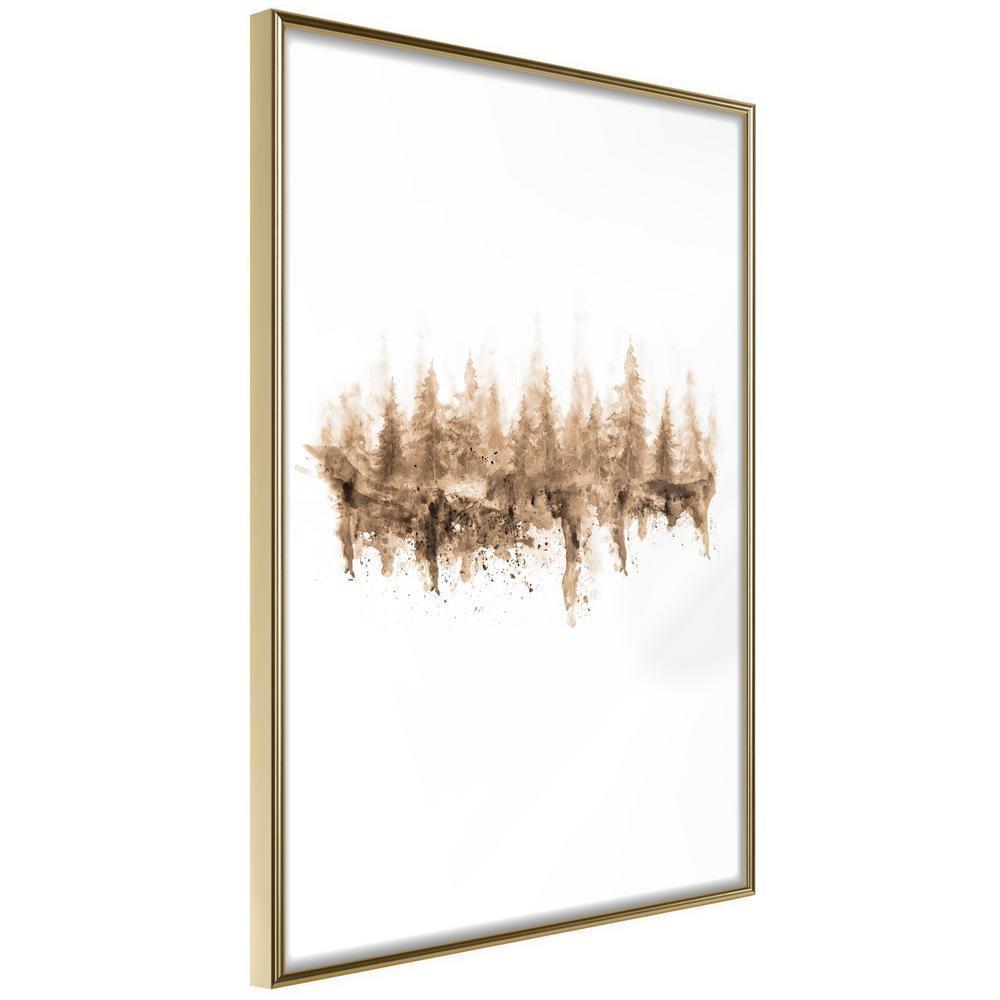 Botanical Wall Art - Reflection in Water-artwork for wall with acrylic glass protection