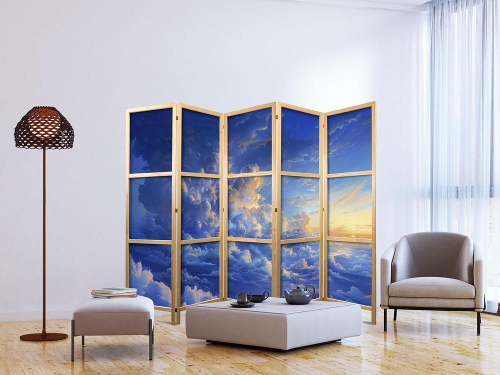 Japanese Room Divider - When the Sky Becomes a Canvas: Artistic Creation of Nature in the Clouds