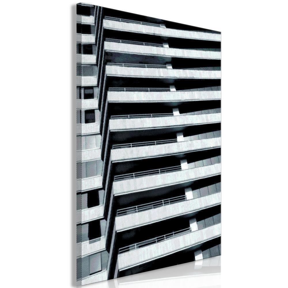 Canvas Print - Architectural Raster (1 Part) Vertical-ArtfulPrivacy-Wall Art Collection