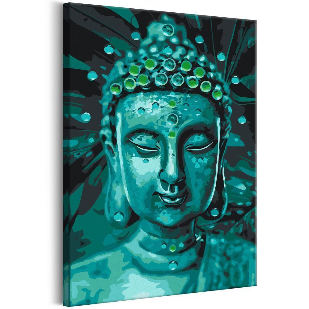 Start learning Painting - Paint By Numbers Kit - Emerald Buddha - new hobby