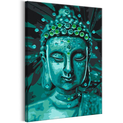 Start learning Painting - Paint By Numbers Kit - Emerald Buddha - new hobby