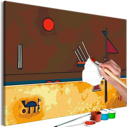 Start learning Painting - Paint By Numbers Kit - Vasily Kandinsky: Brownish - new hobby