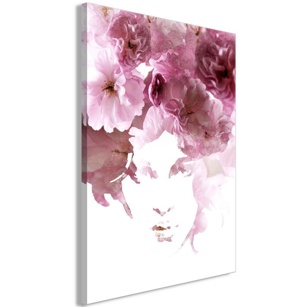 Canvas Print - Flowery Look (1 Part) Vertical-ArtfulPrivacy-Wall Art Collection