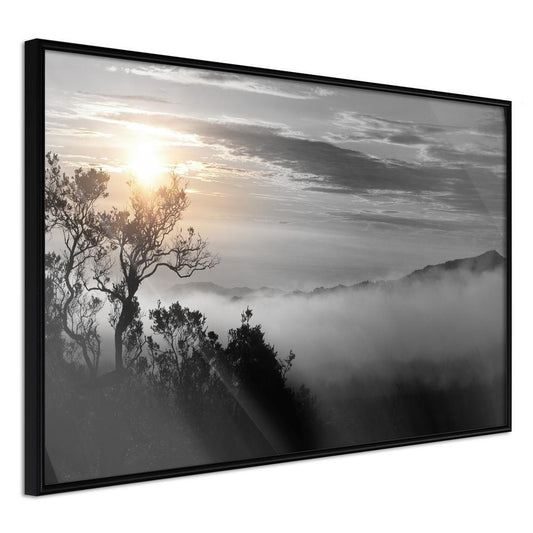 Framed Art - Fog Valley-artwork for wall with acrylic glass protection