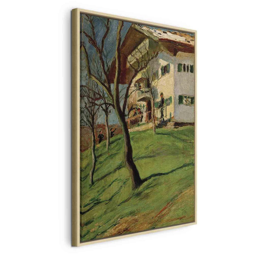 Canvas Print - Unser Häuschen in Tegernsee (August Macke)