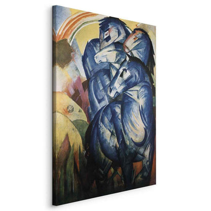 Canvas Print - The tower of blue horses (Franz Marc)