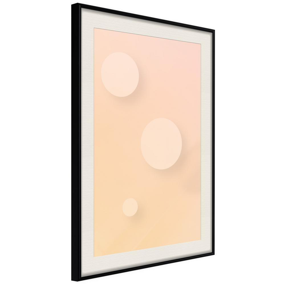 Abstract Poster Frame - Pastel Closeness-artwork for wall with acrylic glass protection