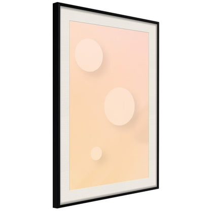 Abstract Poster Frame - Pastel Closeness-artwork for wall with acrylic glass protection