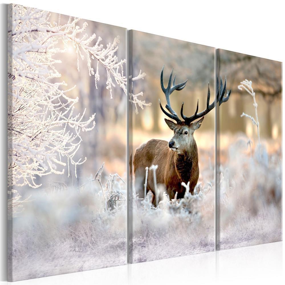 Canvas Print - Deer in the Cold I-ArtfulPrivacy-Wall Art Collection