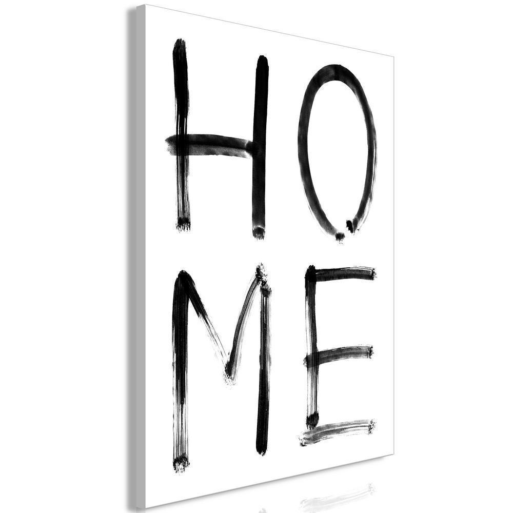 Canvas Print - Home Expression (1 Part) Vertical-ArtfulPrivacy-Wall Art Collection