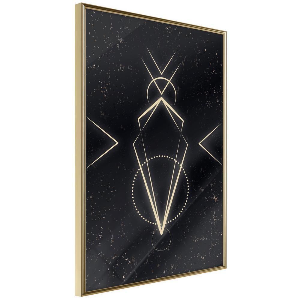 Abstract Poster Frame - First Contact-artwork for wall with acrylic glass protection