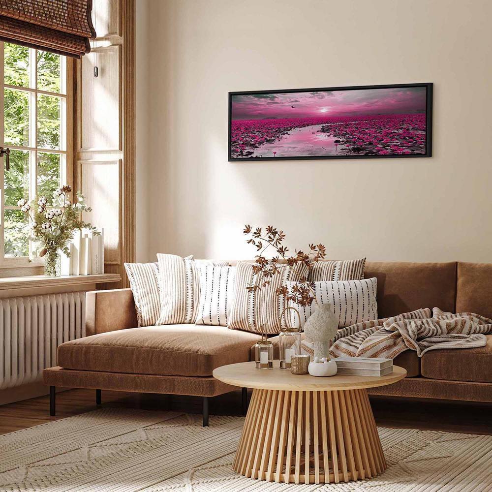 Canvas Print - Lilies and Sunset (1 Part) Narrow