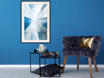 Photography Wall Frame - Steel and Glass (Blue)-artwork for wall with acrylic glass protection