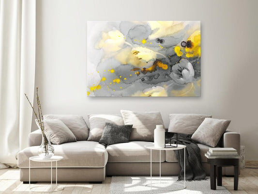 Canvas Print - Colorful Storm of Flowers (1 Part) Wide-ArtfulPrivacy-Wall Art Collection