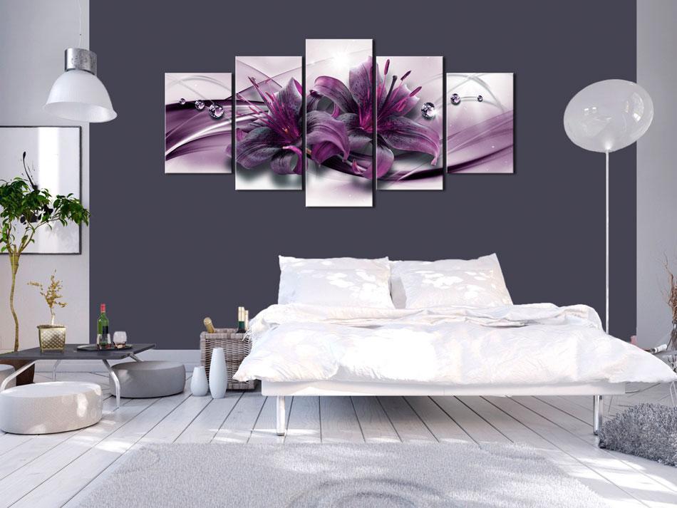 Canvas Print - Violet Lily-ArtfulPrivacy-Wall Art Collection