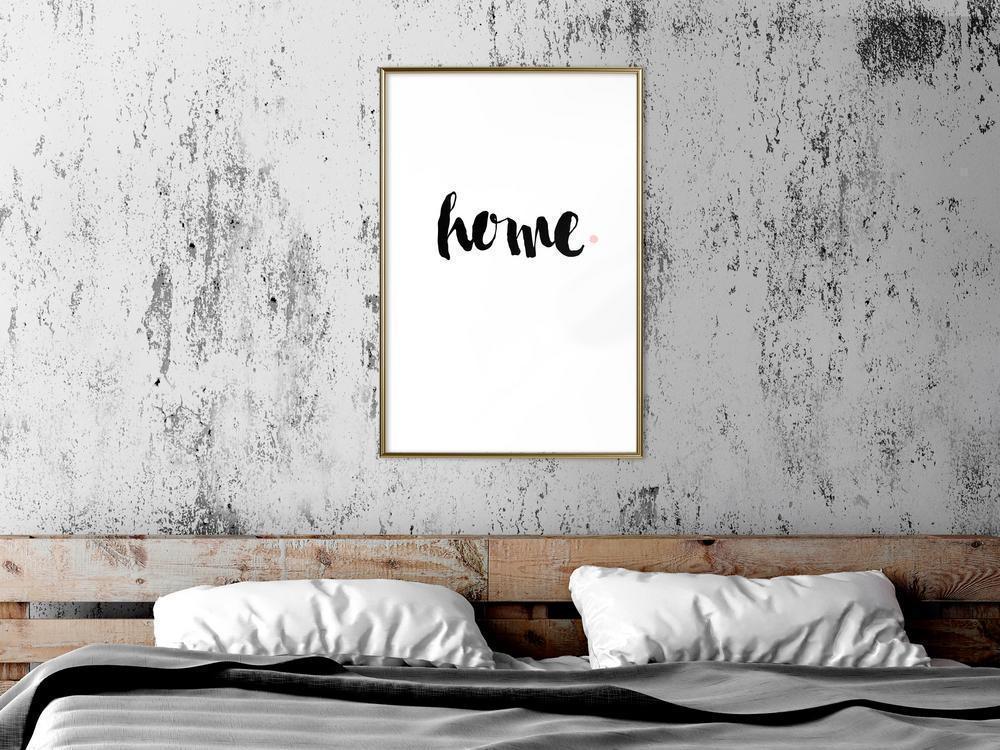 Typography Framed Art Print - Your Own Place-artwork for wall with acrylic glass protection