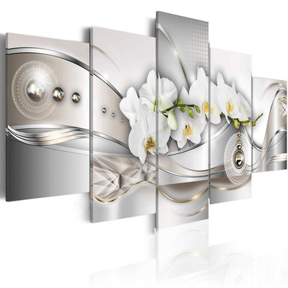 Canvas Print - Pearl Dance of Orchids-ArtfulPrivacy-Wall Art Collection