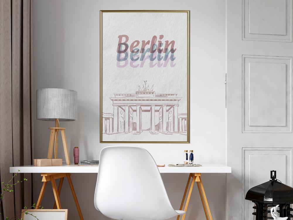 Wall Art Framed - Pastel Berlin-artwork for wall with acrylic glass protection