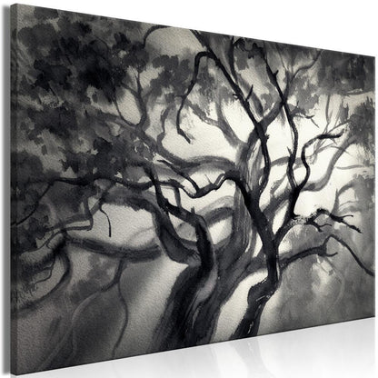 Canvas Print - Lighted Branches (1 Part) Wide-ArtfulPrivacy-Wall Art Collection