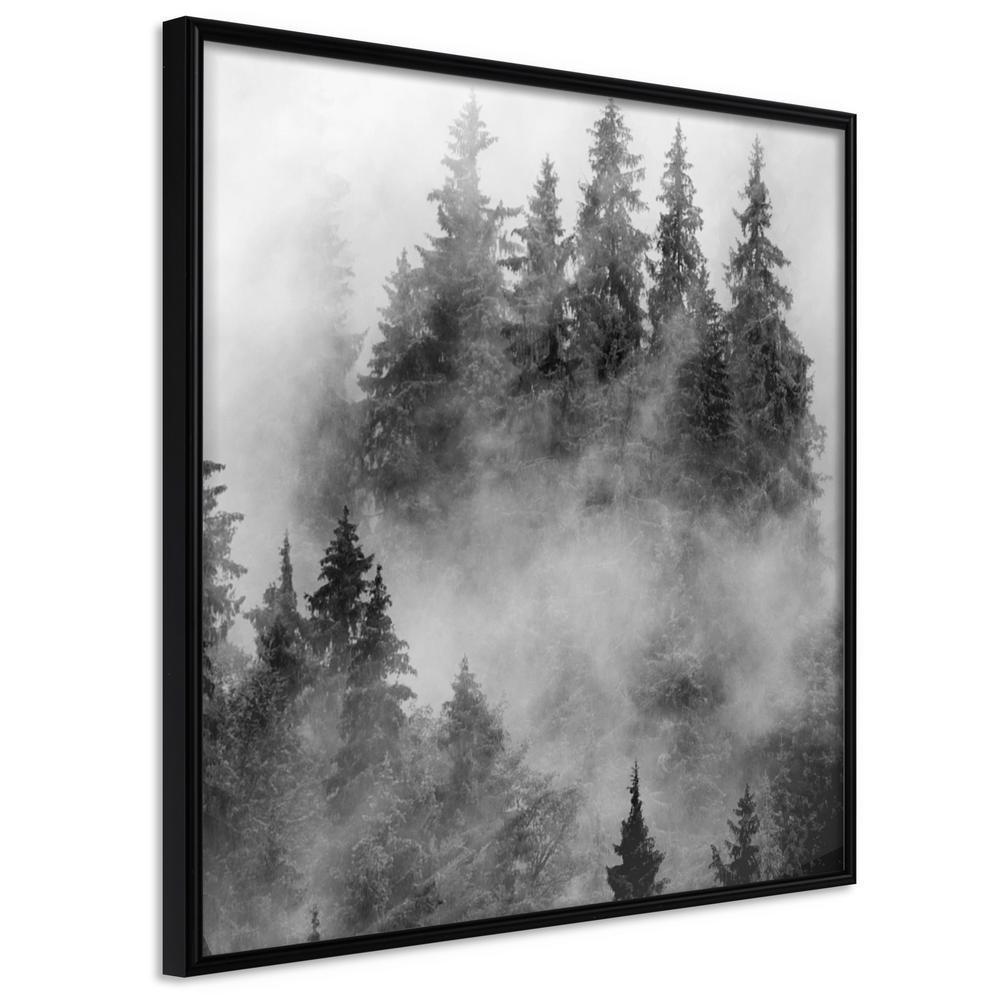 Autumn Framed Poster - Dark Landscape-artwork for wall with acrylic glass protection