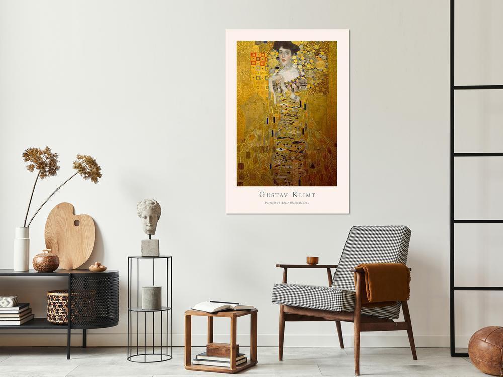 Canvas Print - Gustav Klimt - Portrait of Adele Bloch (1 Part) Vertical-ArtfulPrivacy-Wall Art Collection