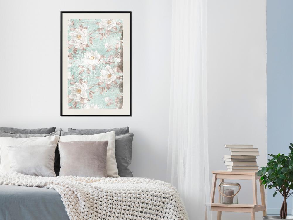 Botanical Wall Art - Floral Muslin-artwork for wall with acrylic glass protection