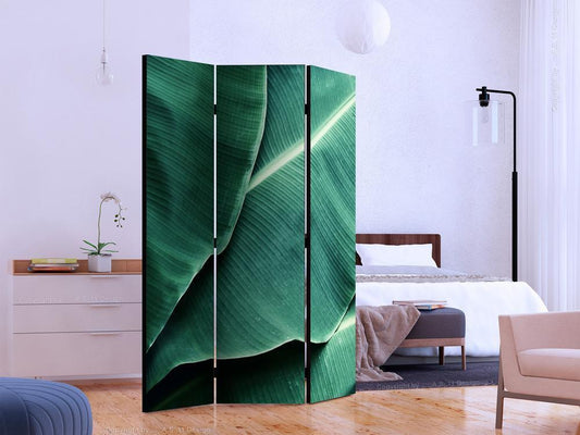 Decorative partition-Room Divider - Banana Leaf-Folding Screen Wall Panel by ArtfulPrivacy