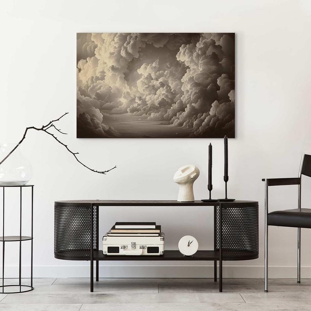 Canvas Print - Whisper of Illuminated Clouds: Soft Play of Light in the Theater of the Heavens