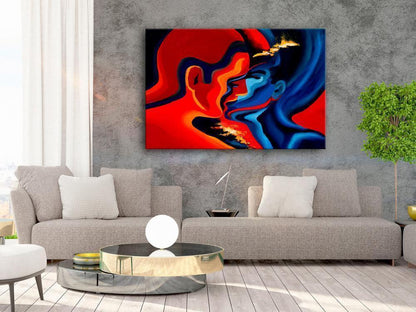 Canvas Print - Cosmic Kiss-ArtfulPrivacy-Wall Art Collection