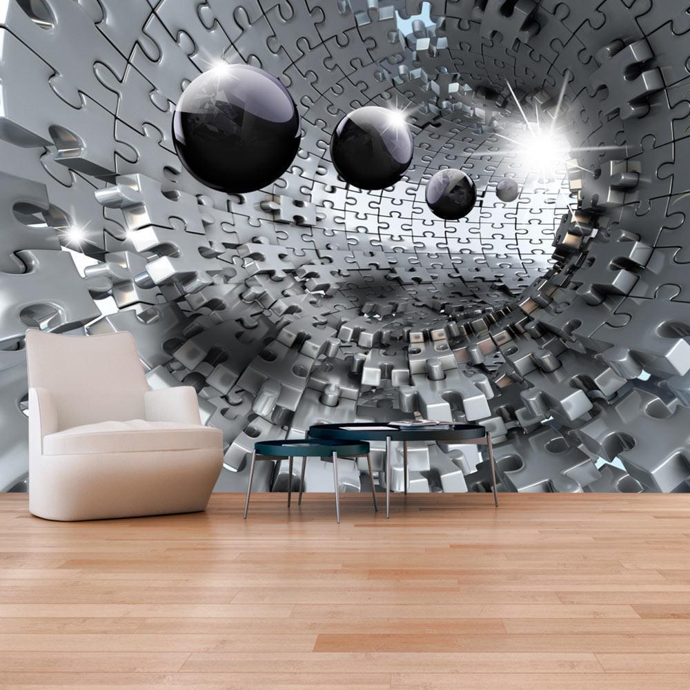 Wall Mural - Puzzle - Tunnel-Wall Murals-ArtfulPrivacy
