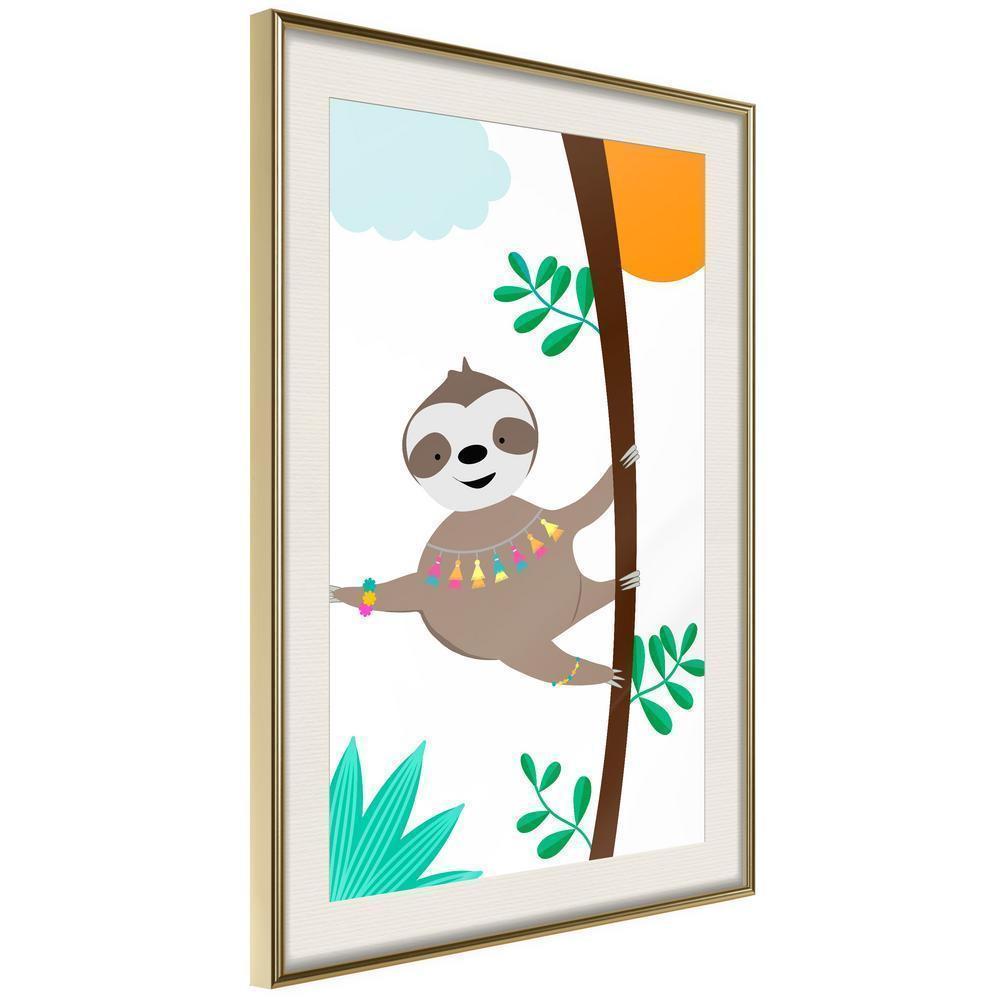 Nursery Room Wall Frame - Lazy Life-artwork for wall with acrylic glass protection