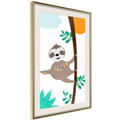 Nursery Room Wall Frame - Lazy Life-artwork for wall with acrylic glass protection