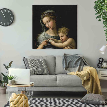 Canvas Print - The Virgin of the Rose (Rafael Santi)