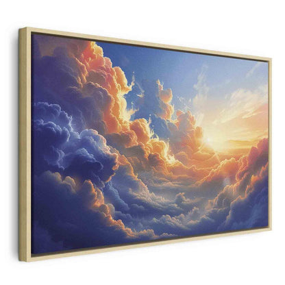 Canvas Print - Sunset Over a Cloudy Sea: A Wonderful Symphony of Colors