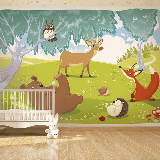 Wall Mural - Funny animals-Wall Murals-ArtfulPrivacy