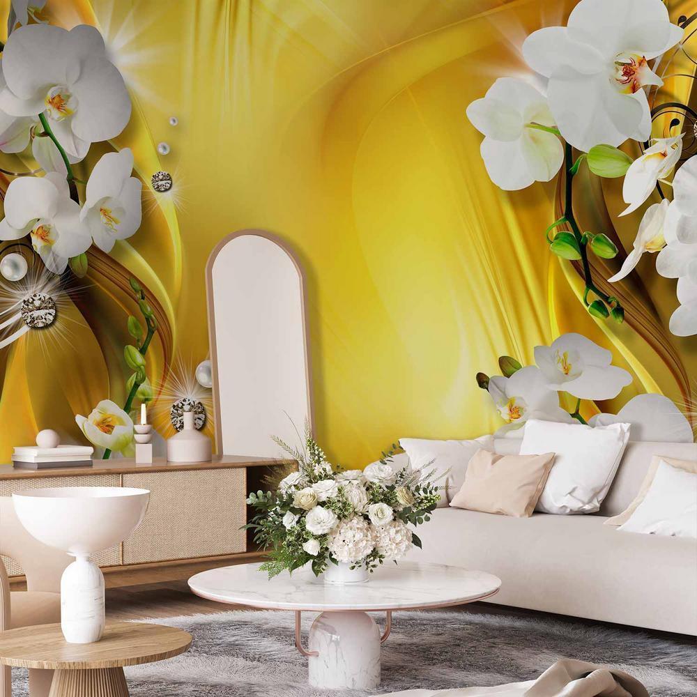 Wall Mural - Orchid in Gold