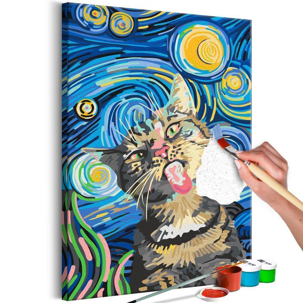 Kit de peinture par numéros - Freaky Cat 