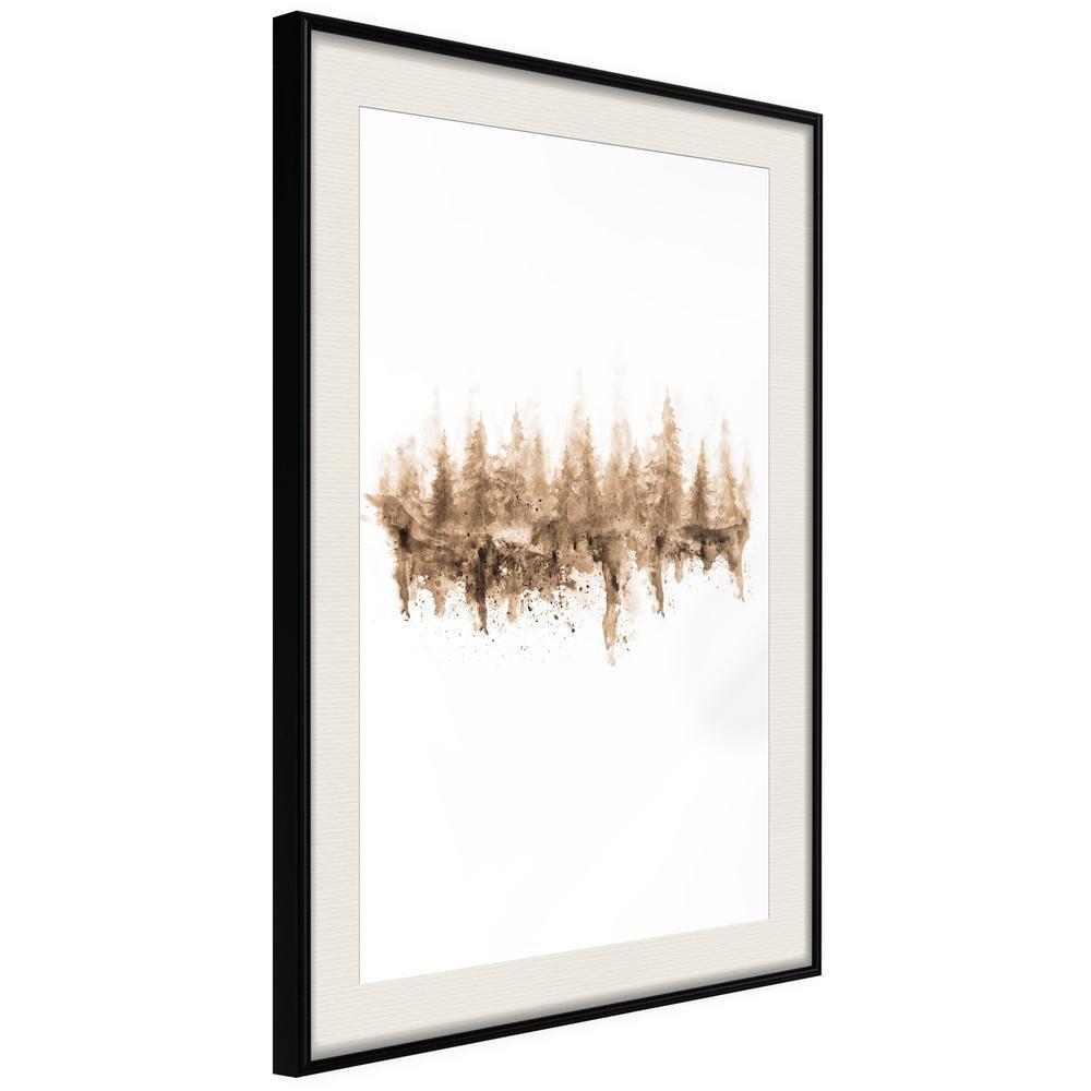 Botanical Wall Art - Reflection in Water-artwork for wall with acrylic glass protection