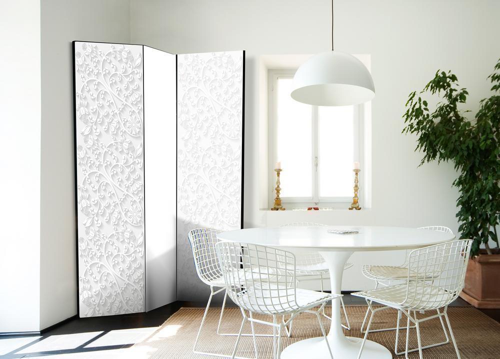 Decorative partition-Room Divider - Floral pattern I-Folding Screen Wall Panel by ArtfulPrivacy