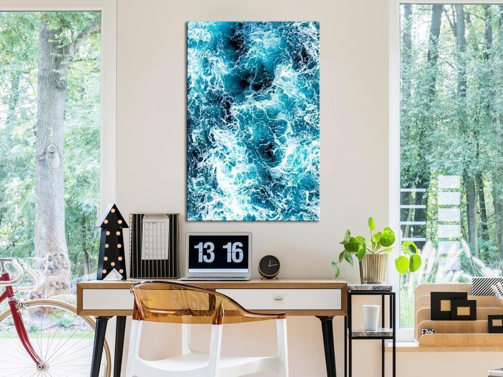 Canvas Print - Sea Currents (1 Part) Vertical-ArtfulPrivacy-Wall Art Collection