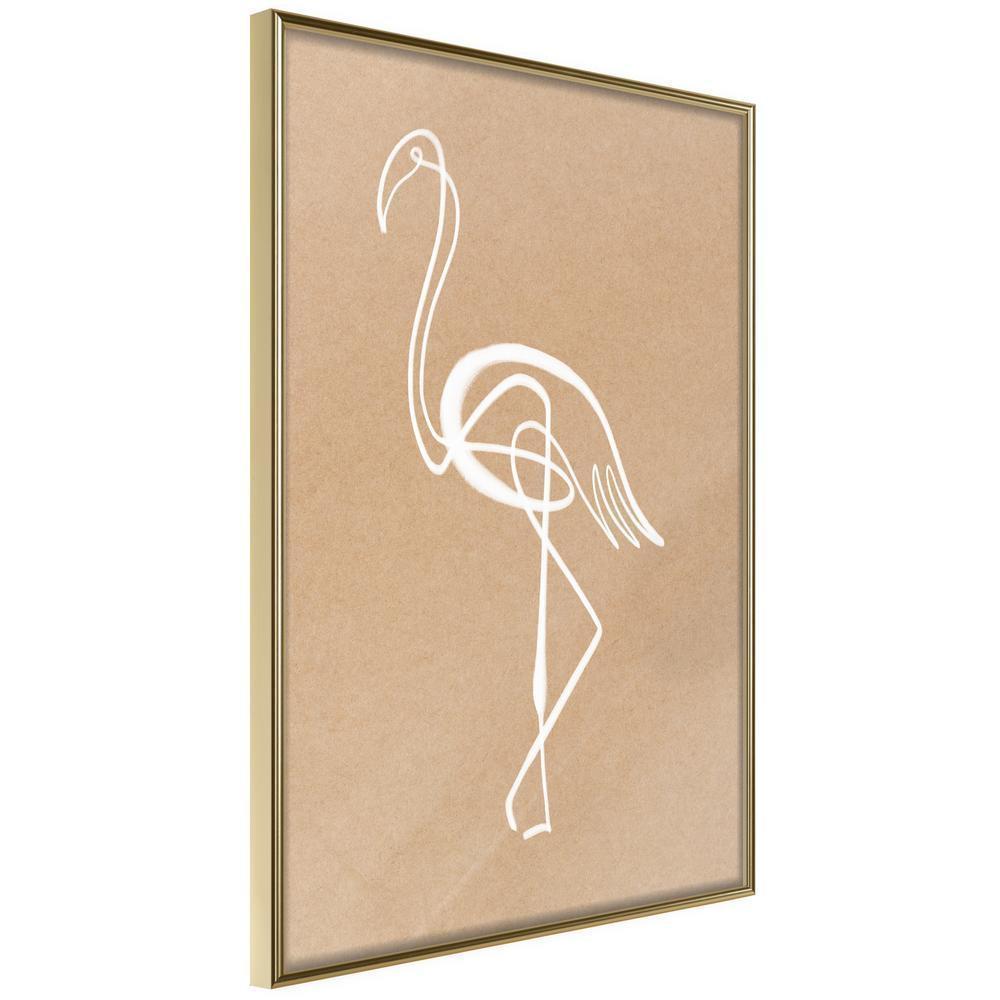 Frame Wall Art - Lonely Bird-artwork for wall with acrylic glass protection