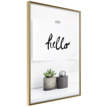 Typography Framed Art Print - Hygge-artwork for wall with acrylic glass protection