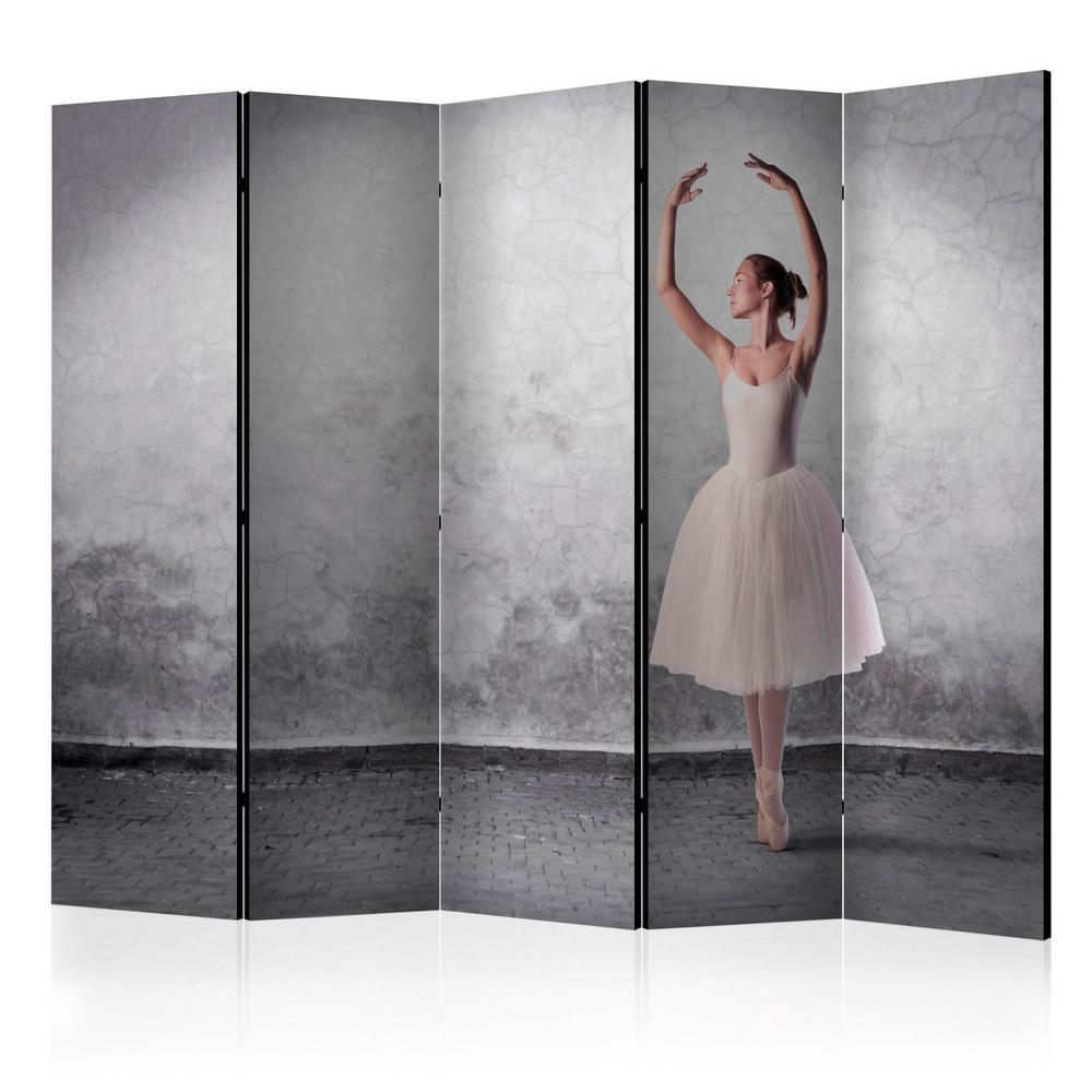 Room Divider - Ballerina in Degas paintings style II- A 5 Panel Folding Screen For Living rooms, bedrooms or home office, decorative folding screen made with wood and canvas