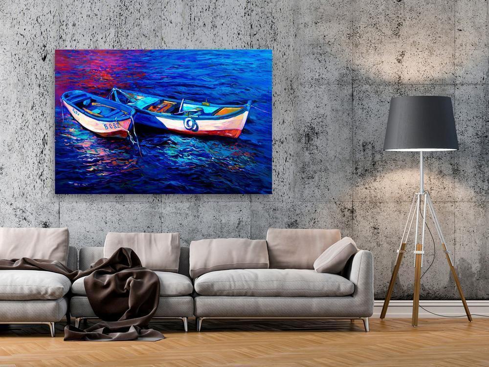 Canvas Print - Abandoned Boats-ArtfulPrivacy-Wall Art Collection