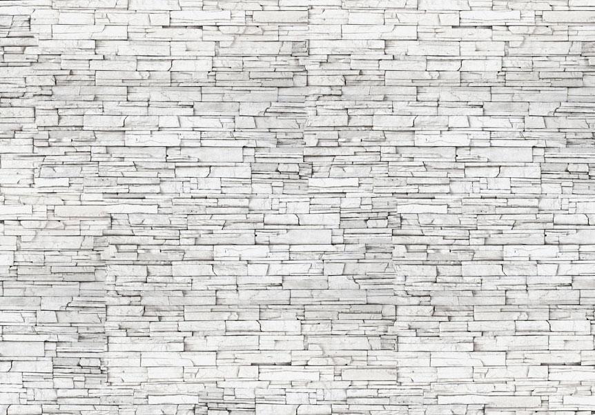 Wall Mural - White Brick-Wall Murals-ArtfulPrivacy