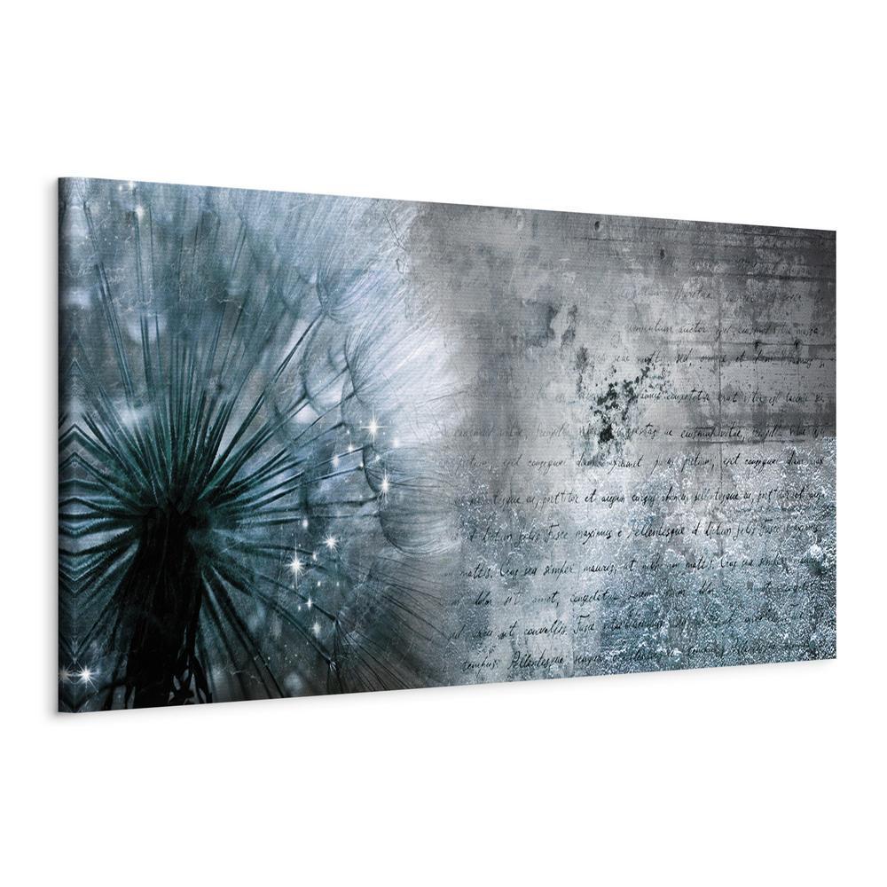 Canvas Print - Blue Dandelion-ArtfulPrivacy-Wall Art Collection