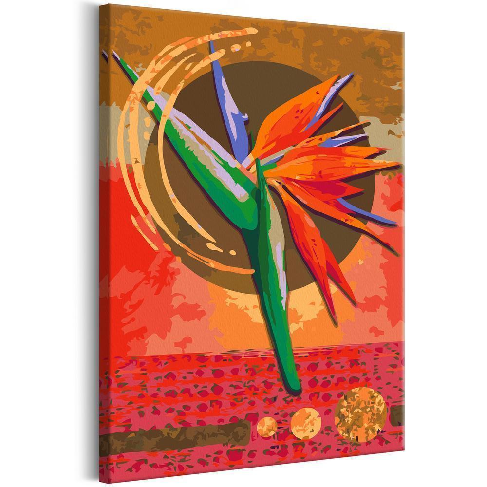 Start learning Painting - Paint By Numbers Kit - Strelitzia - new hobby